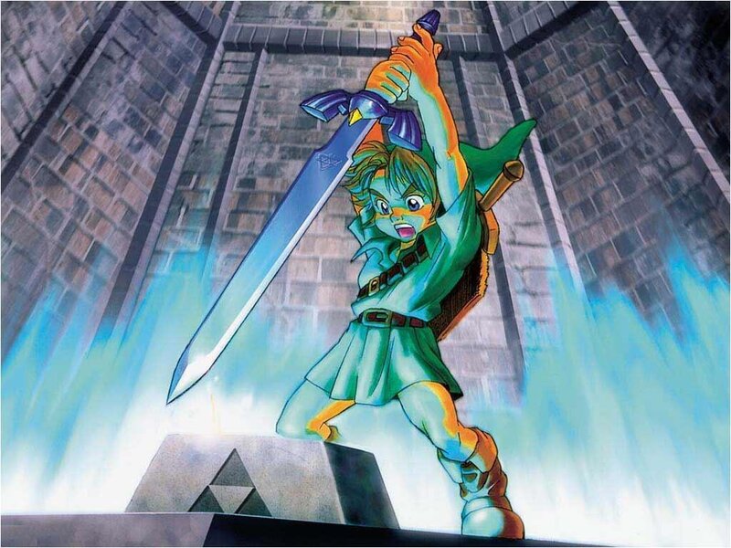 Link wields the Master Sword