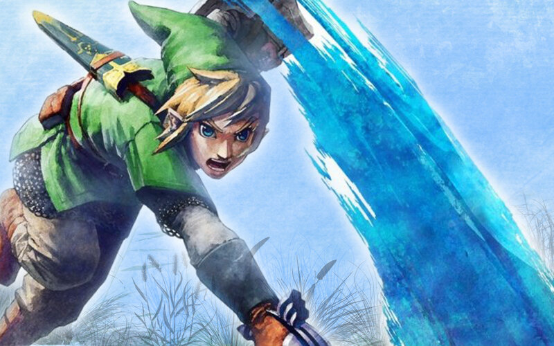 Link wields the Master Sword