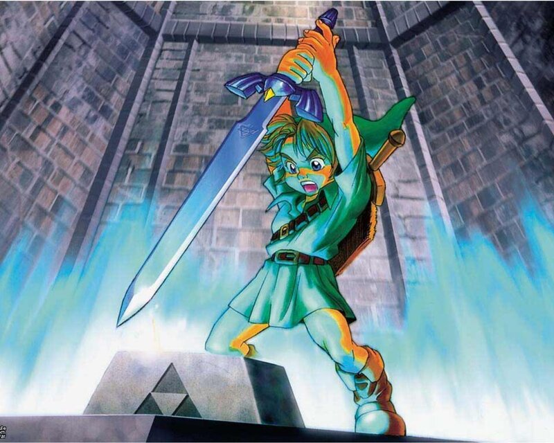 Link wields the Master Sword