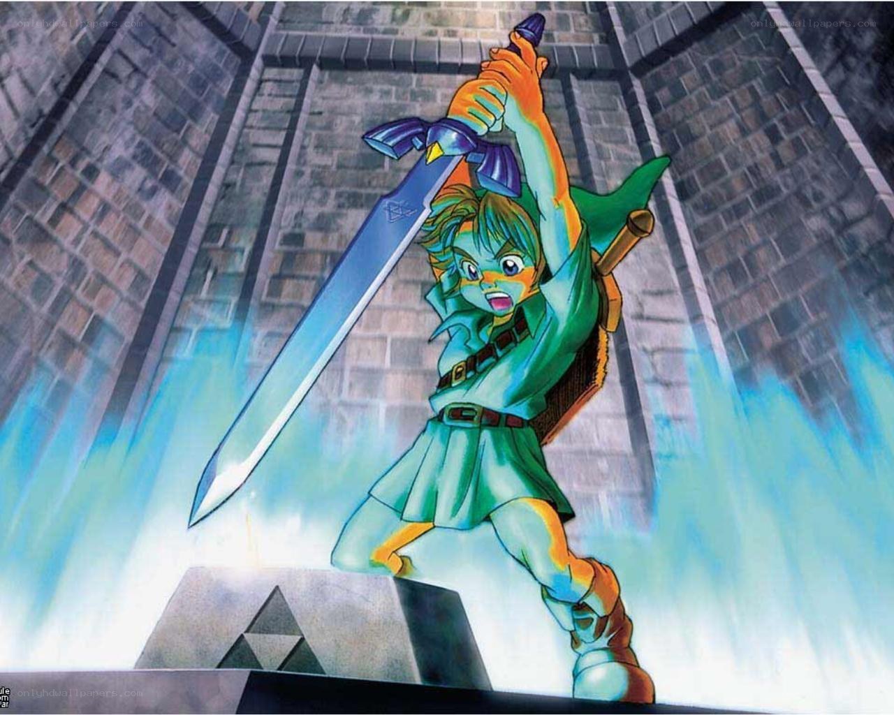 Link wields the Master Sword