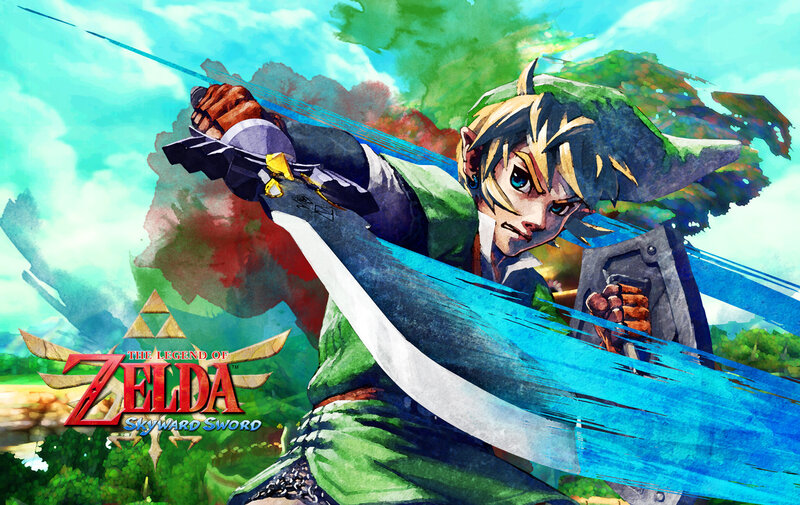 Link wields the Skyward Sword