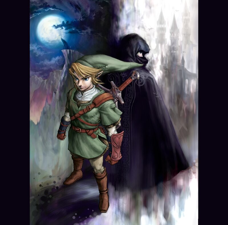 Link with a Shadowy Figure