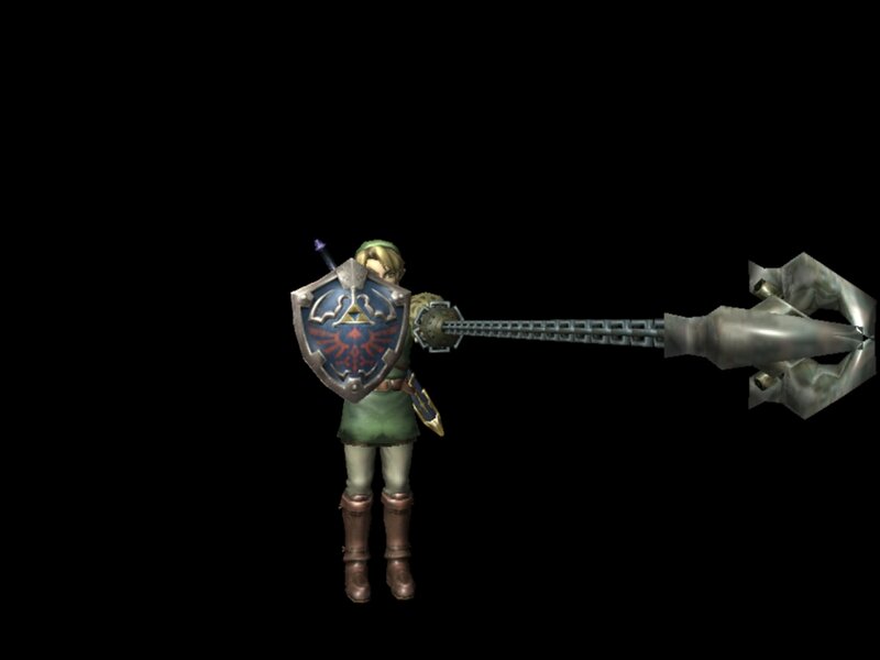 Link with a Weapon