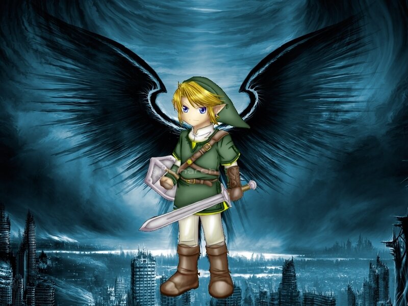 Link with black wings