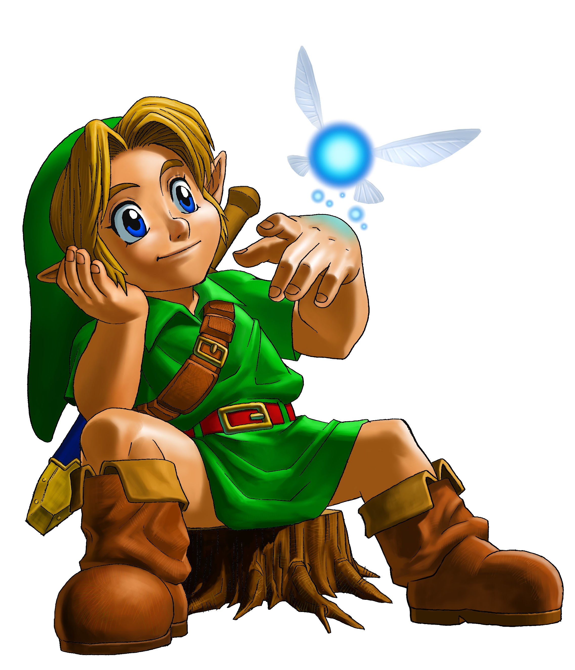 Link with Navi from Zelda