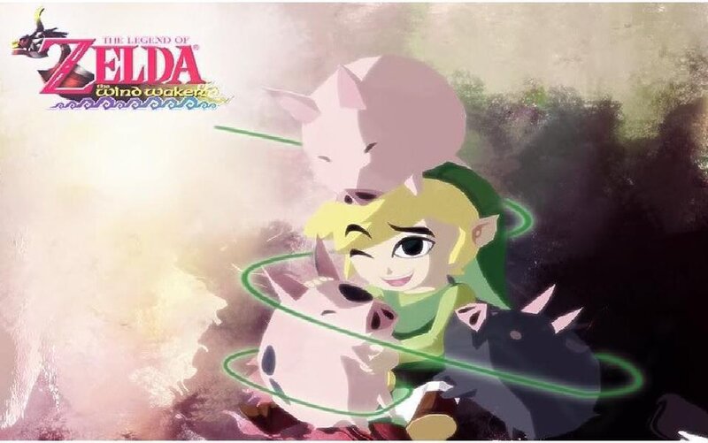 Link with Pig Characters