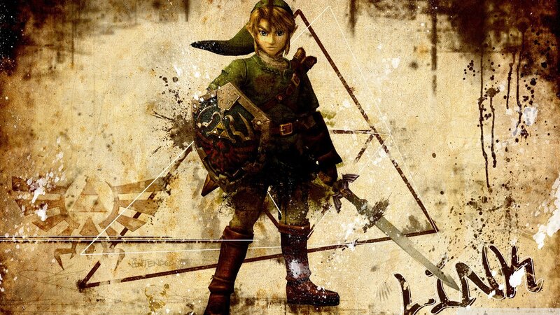 Link with Shield and Sword — Brown