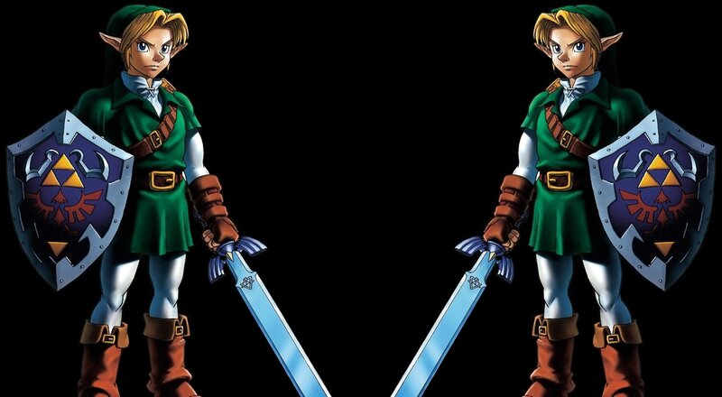 Link with Sword and Shield — Green, Dramatic, Anime