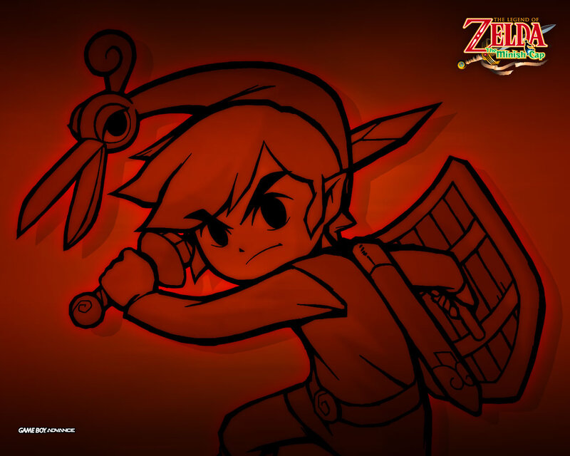 Link with Sword and Shield — Red