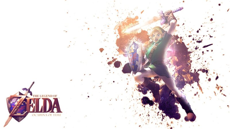 Link with Sword and Shield — White