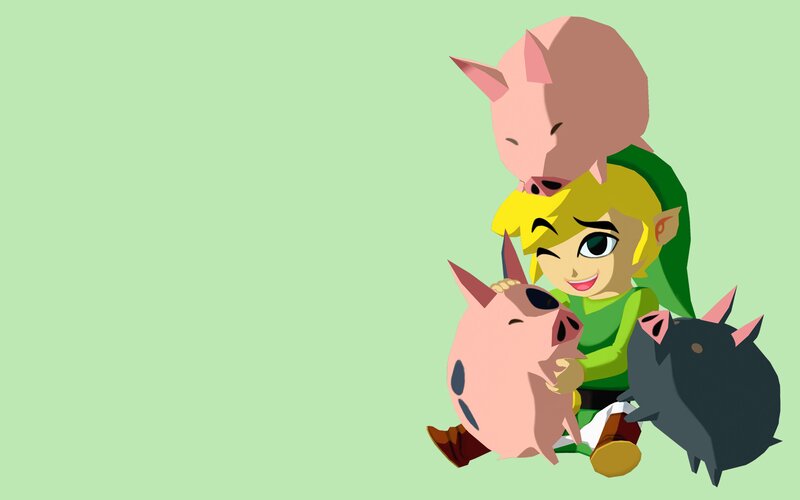 Link with Three Pigs