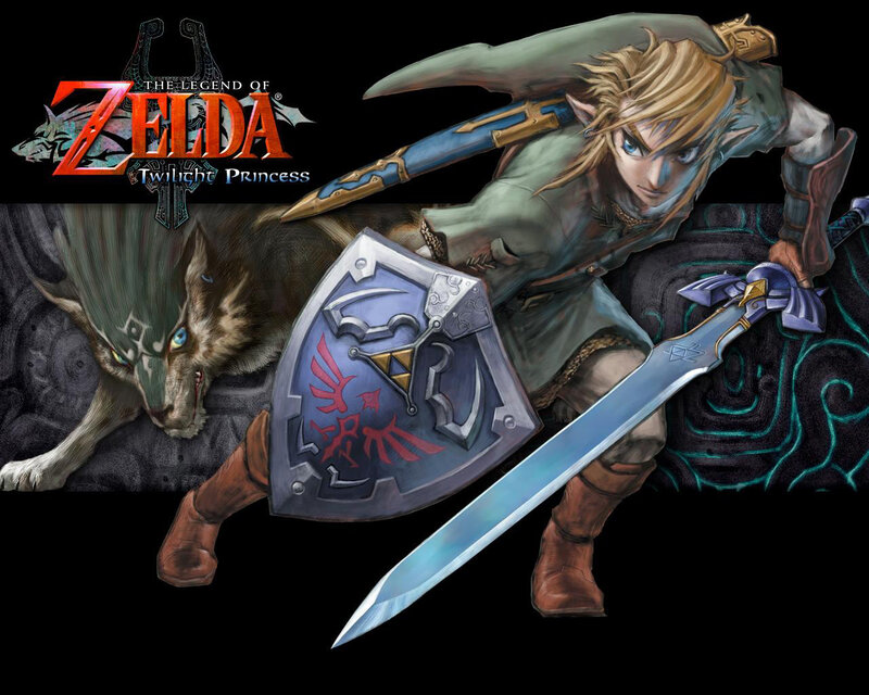 Link with Wolf Companion — Black, Dramatic