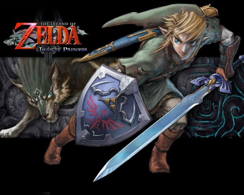 Link with Wolf Companion — Black