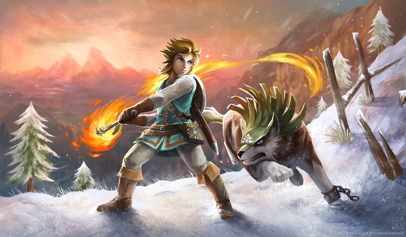 Link with Wolf in Snow