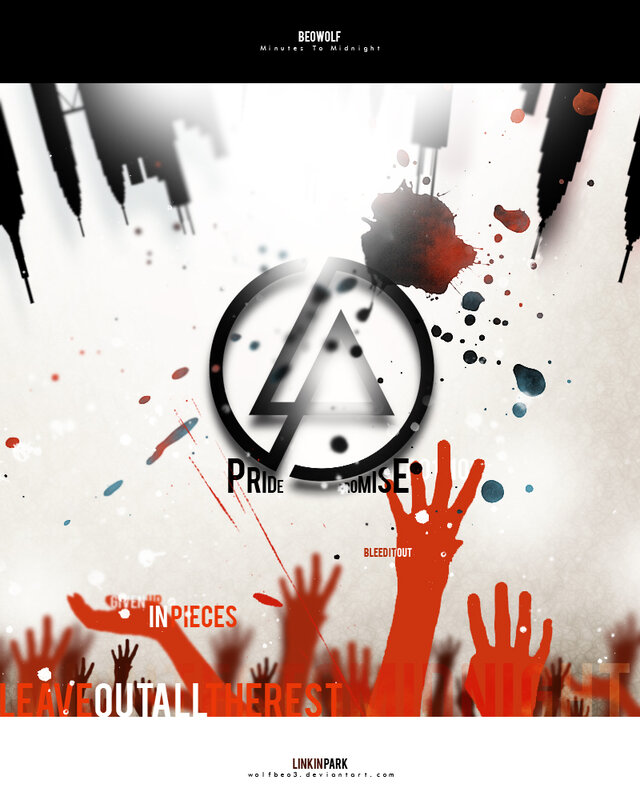 Linkin Park album art collage