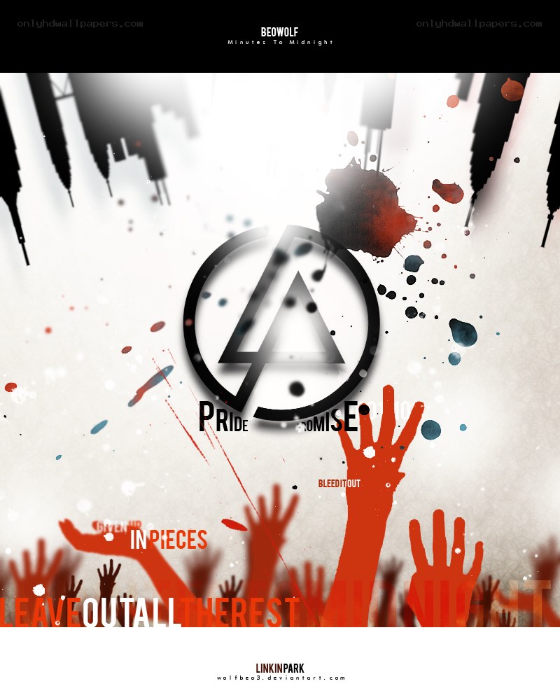 Linkin Park album art collage