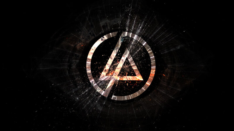 Linkin Park Logo — Black, Dramatic, Digital Art