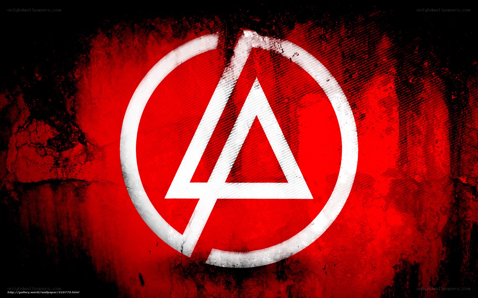 Linkin Park logo on red background