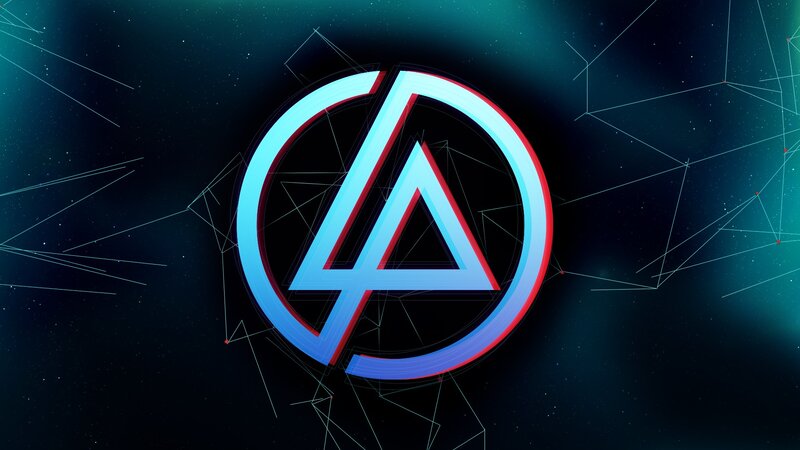 Linkin Park logo on space background