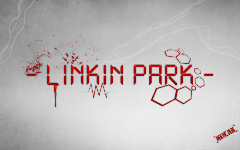 Linkin Park logo with blood splatter