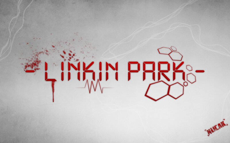 Linkin Park logo with blood splatter