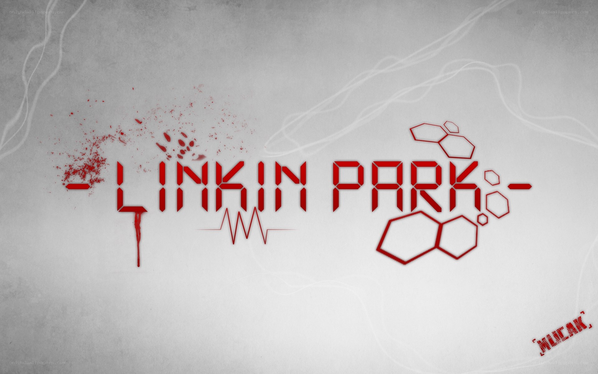 Linkin Park logo with blood splatter