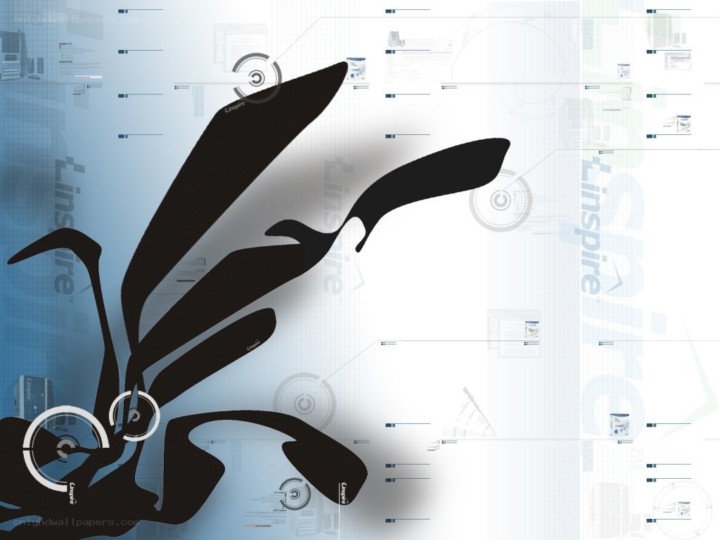 Linspire abstract logo design