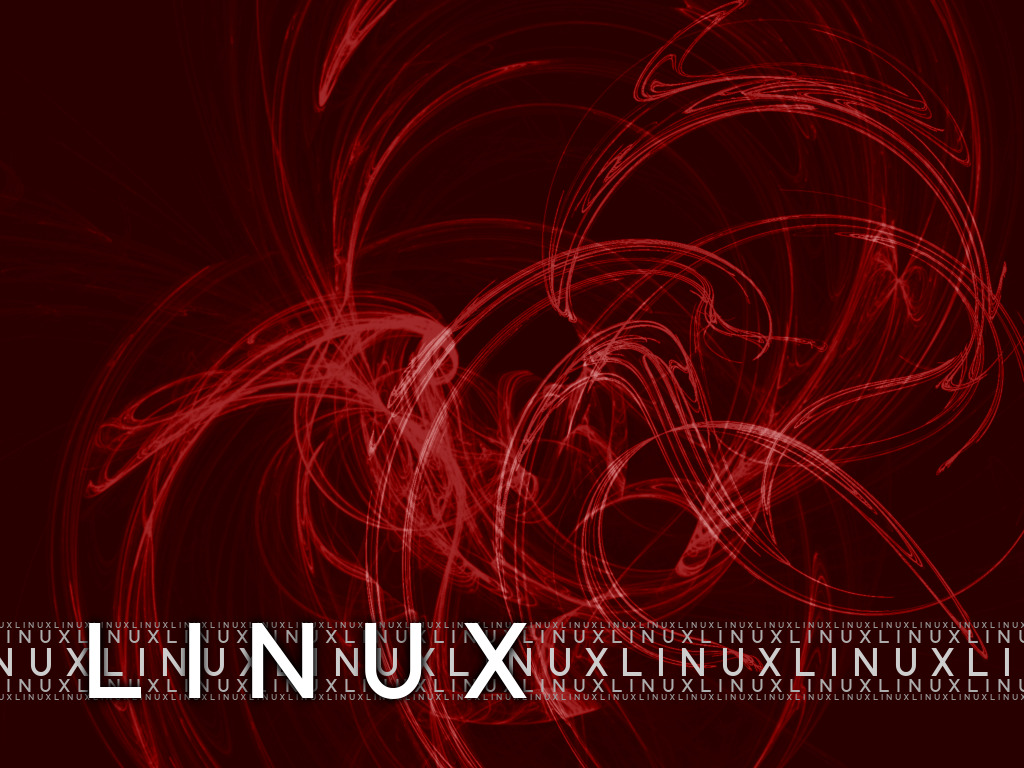 Linux abstract red background