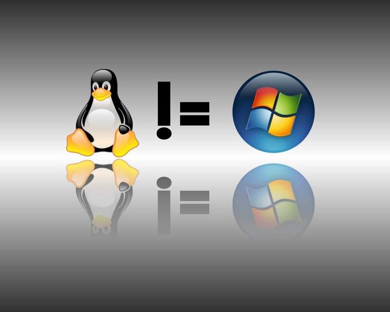 Linux and Windows logos