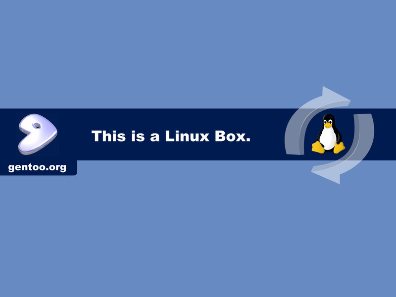 Linux Boot Screen — Blue