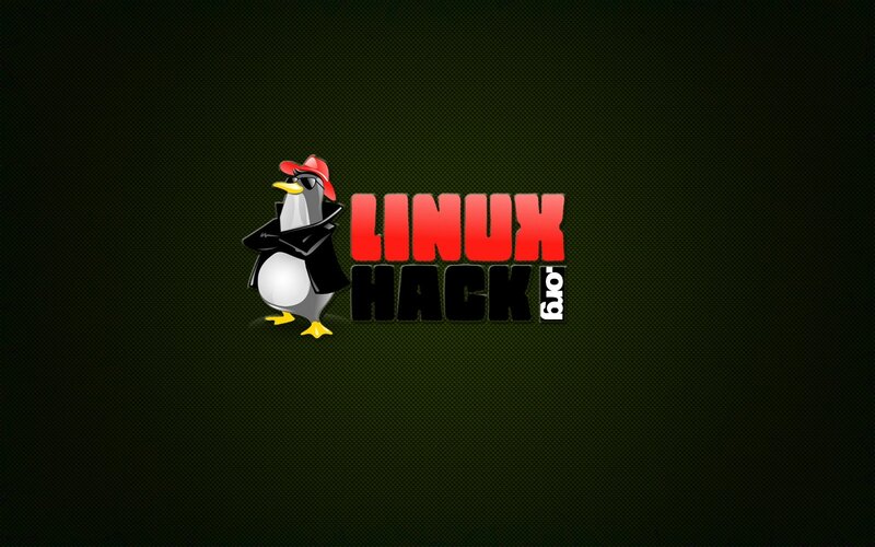 Linux Hack logo with Tux