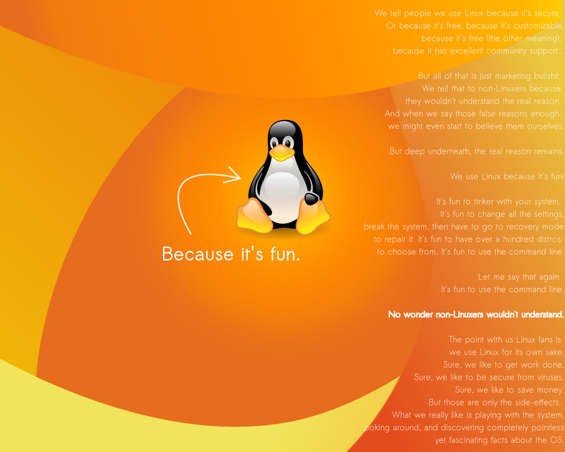 Linux humor poster