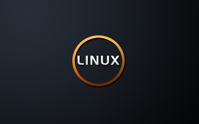 Linux Logo — Black, Minimalist