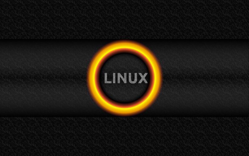 Linux Logo on Black Background