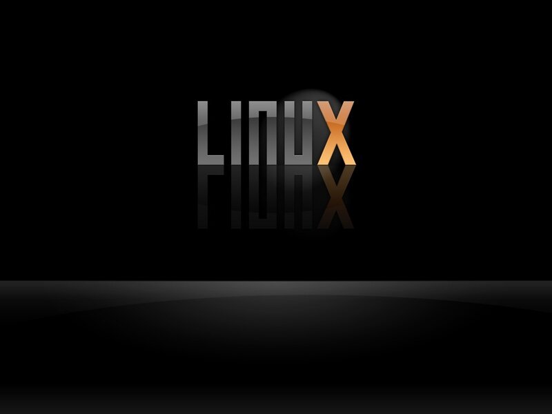 Linux Logo on Black