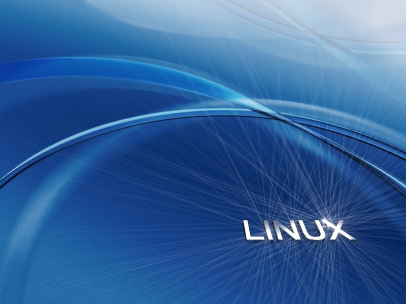 Linux Logo on Blue Background — Dynamic