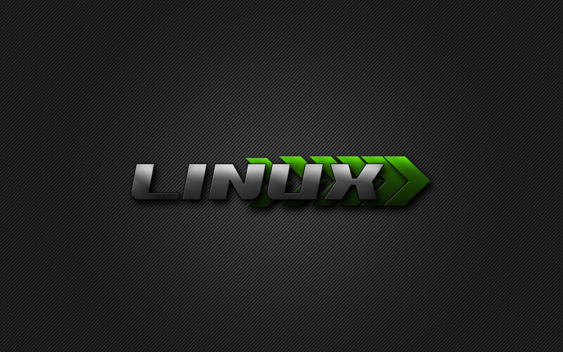 Linux logo on carbon fiber