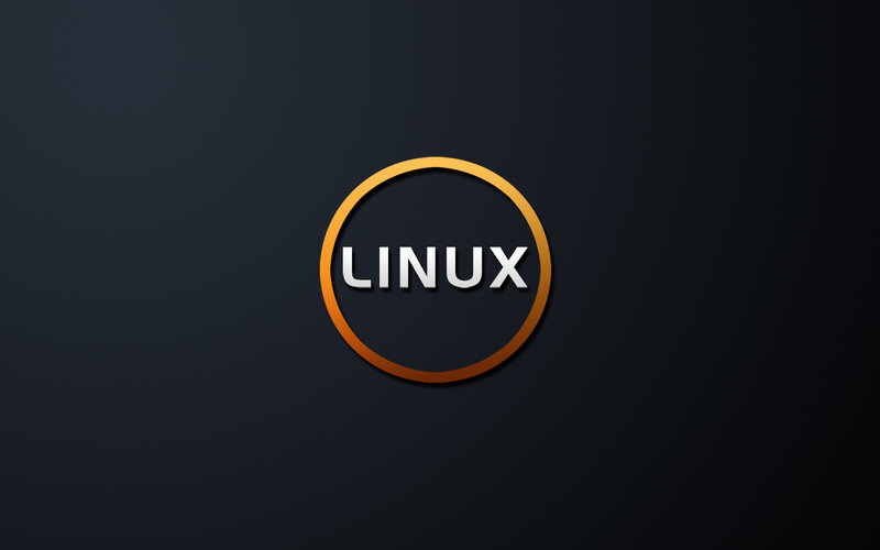 Linux logo on dark background