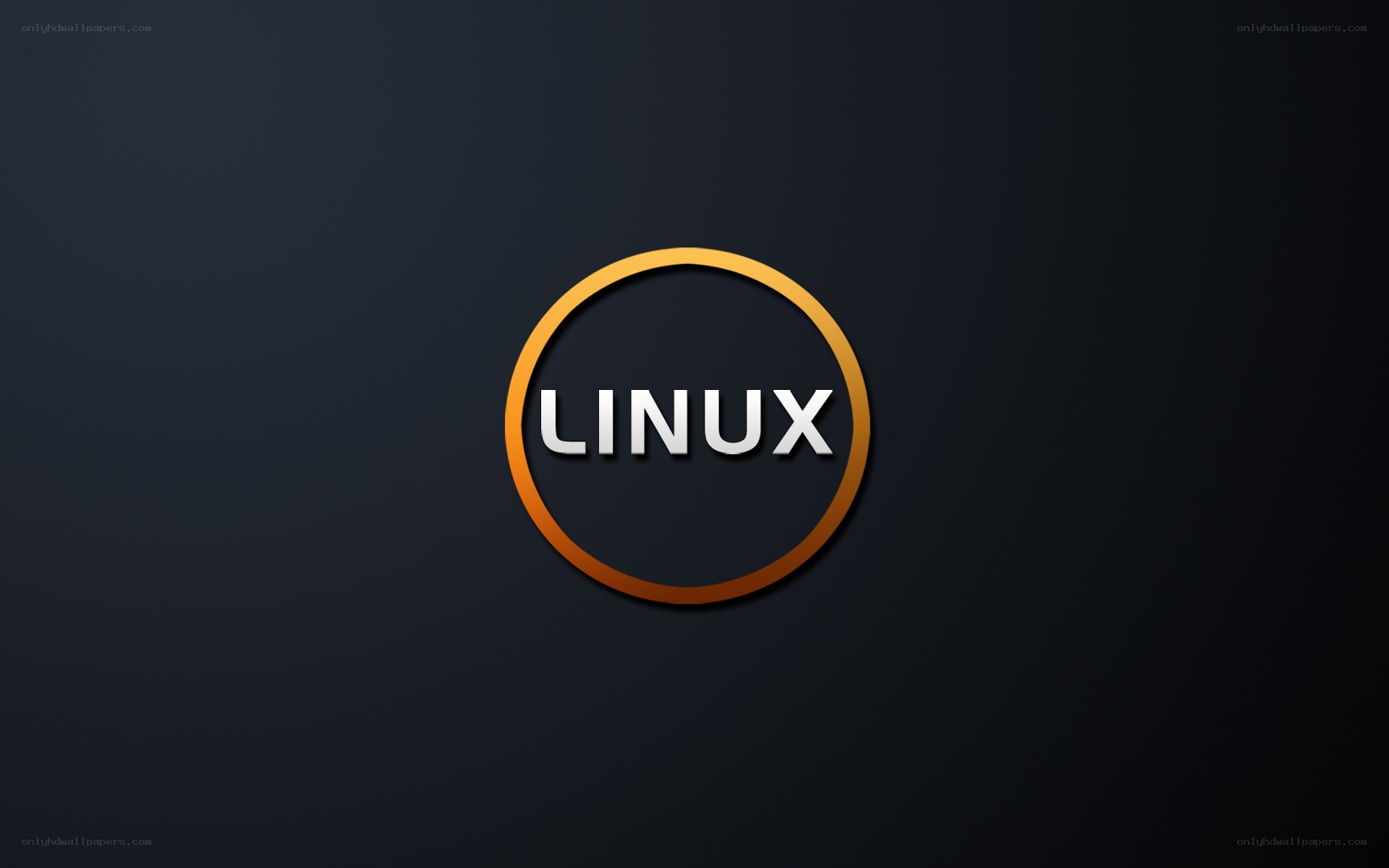 Linux logo on dark background