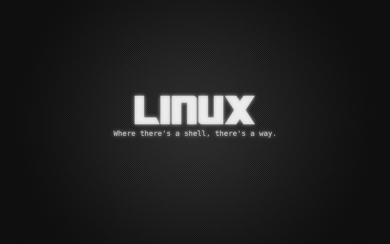 Linux Logo on Dark Background — Black, Neutral