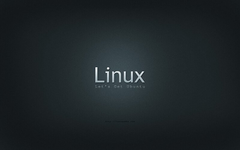 Linux Logo on Dark Background — Black