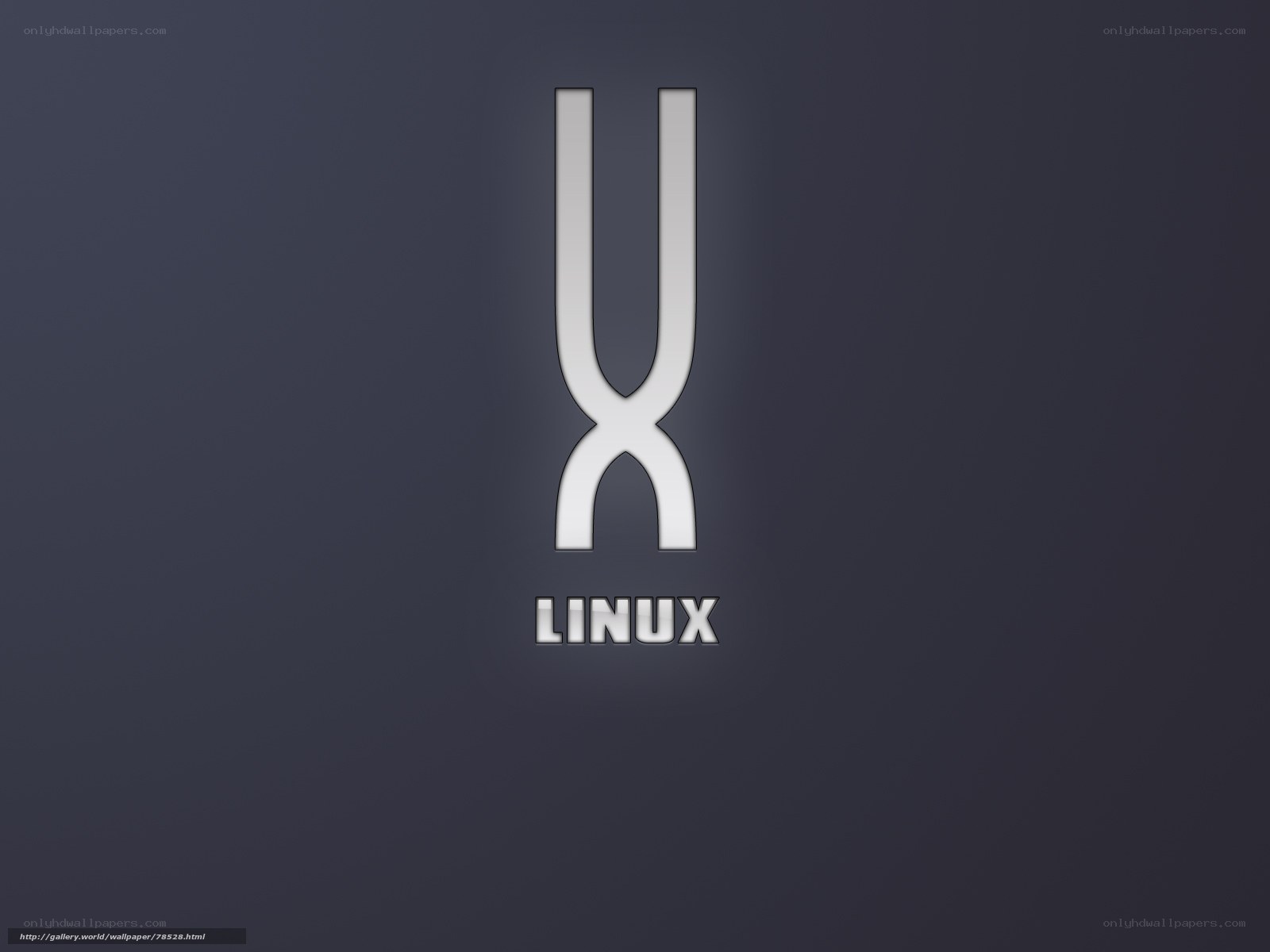 Linux logo on dark background