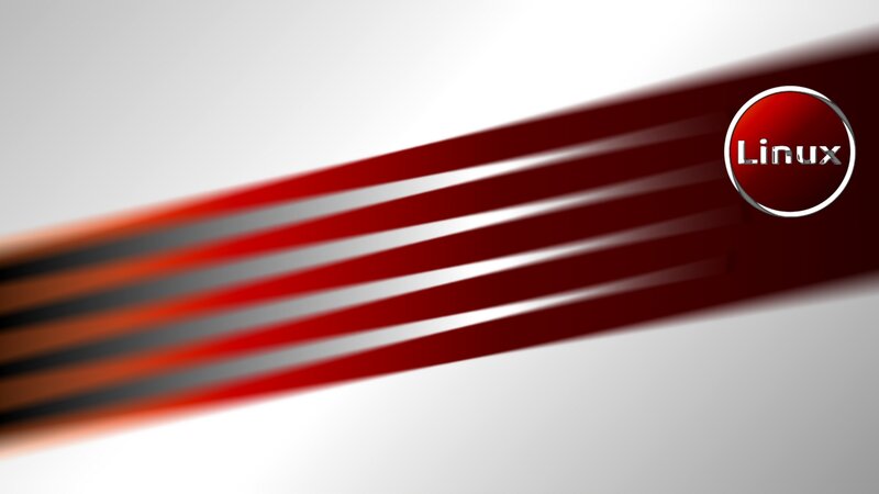 Linux Logo on Stripes