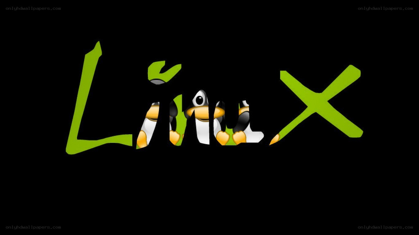 Linux logo with Tux penguin