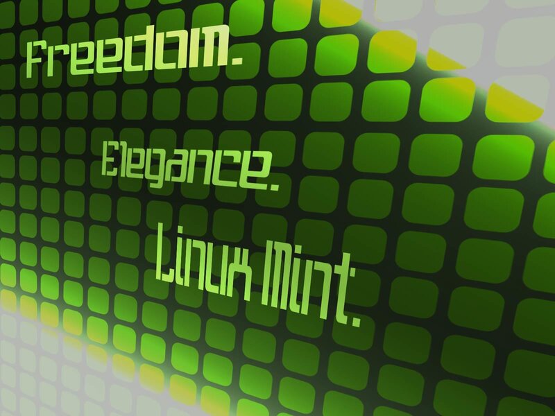 Linux Mint branding graphic