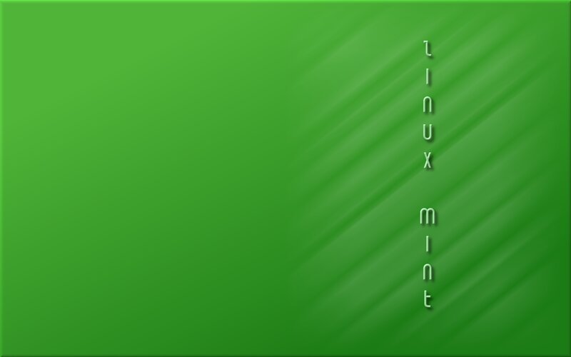 Linux Mint green background