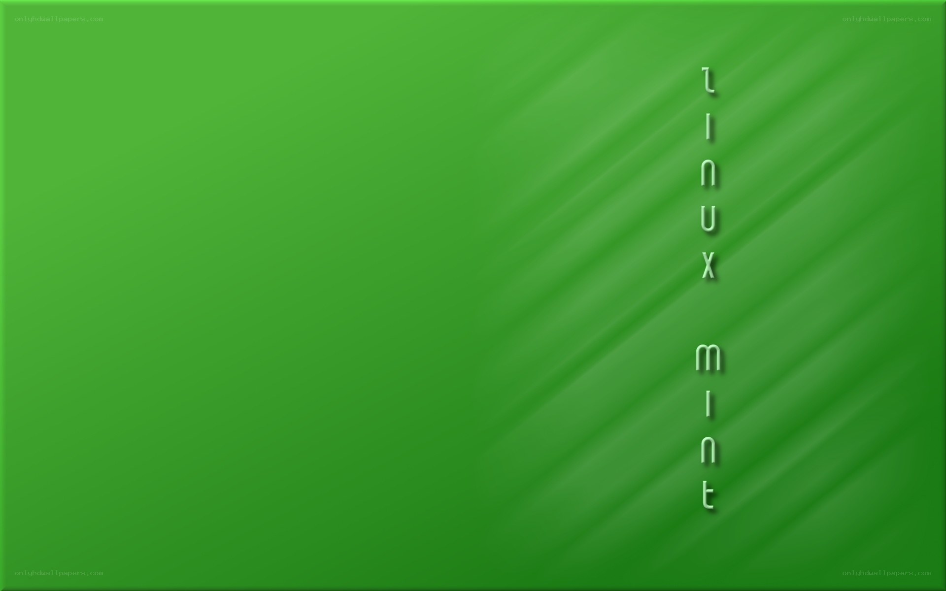 Linux Mint green background