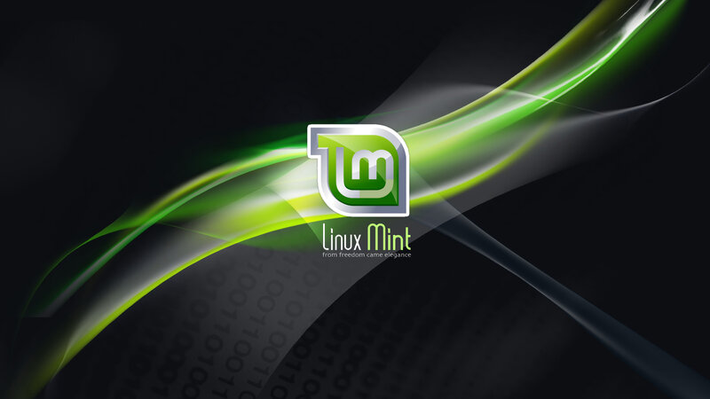Linux Mint Logo — Black, Modern