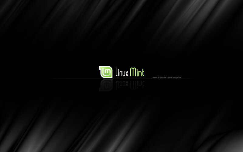 Linux Mint Logo — Black