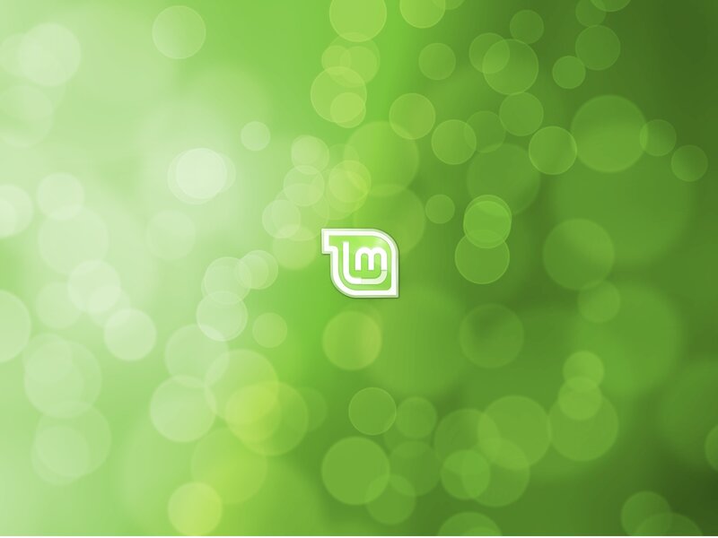 Linux Mint Logo — Green, Calm, Digital Art, Bokeh